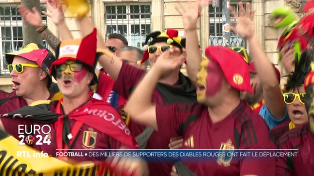 Euro 2024, Belgique-France : les supporters belges envahissent Düsseldorf