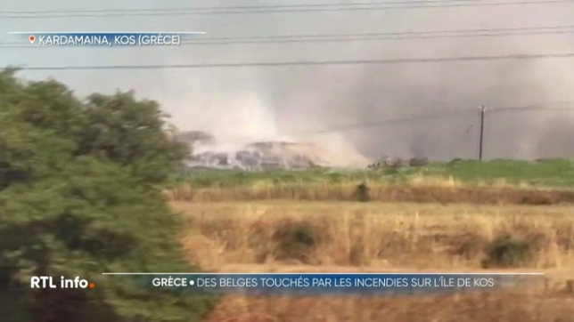 Des feux de forêt frappent l'île grecque de Kos