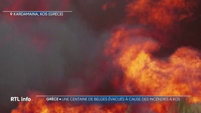 Des feux de forêt frappent l'île grecque de Kos