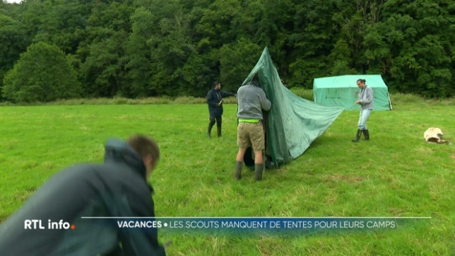 Les scouts manquent de tentes pour leur camp