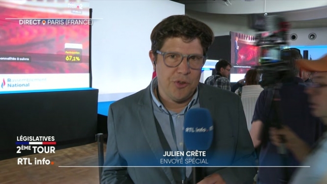 Second tour des législatives : l'ambiance au QG du Rassemblement national