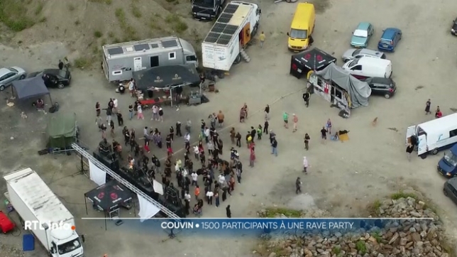 1.500 fêtards réunis pour une rave party à Couvin