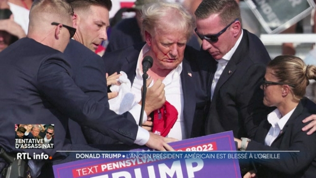 Donald Trump visé par des tirs lors d'un meeting électoral à Butler, Pa