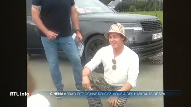 Des habitants de Spa reçoivent la visite de Brad Pitt