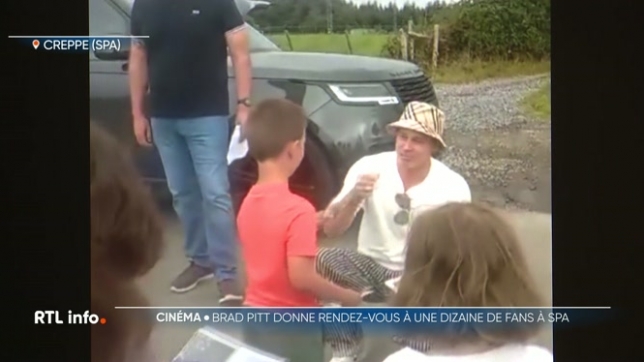 Des habitants de Spa reçoivent la visite de Brad Pitt