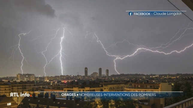 Orages: les pompiers ont effectué une soixantaine d'interventions à Bruxelles