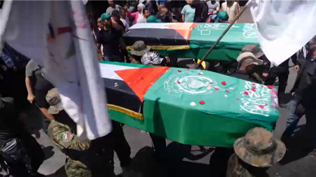 A Beyrouth, des funérailles symboliques sont organisées pour le chef du Hamas tué