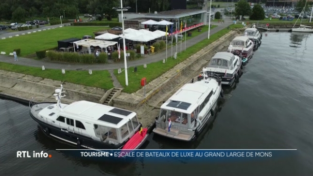 Des bateaux de luxe ont fait escale au Grand Large de Mons
