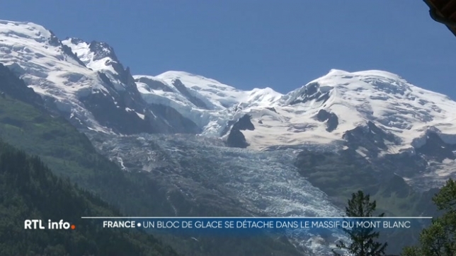 Un alpiniste tué après la chute d'un bloc de glace dans le Mont Blanc