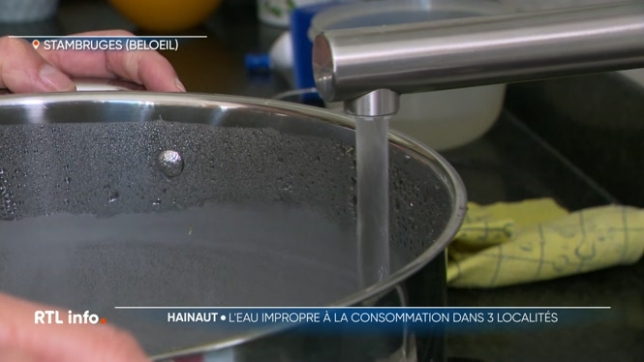 L'eau n'est plus potable dans plusieurs communes du Hainaut