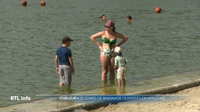 25 des 26 zones de baignade de Wallonie sont accessibles