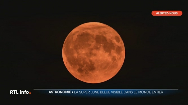 La super Lune bleue visible dans le ciel cette nuit