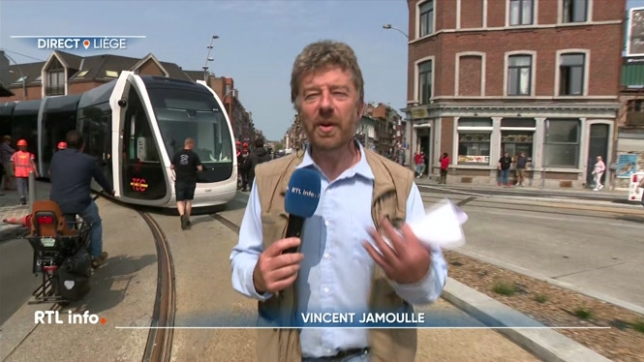 Test du tram à Liège: ambiance en direct