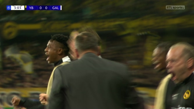 Young Boys-Galatasaray: le premier but de Monteiro