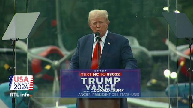 Elections US: Donald Trump s'en prend à Kamala Harris lors d'un meeting en extérieur