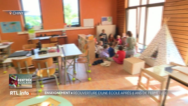 Rentrée des classes: fermée depuis 6 ans, l'école de Chiny a réouvert