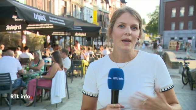 Chaleur: Justine Pons est en direct de Liège où les terrasses sont bondées