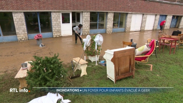 Un foyer d'accueil pour enfants évacué à la suite d'inondations à Geer