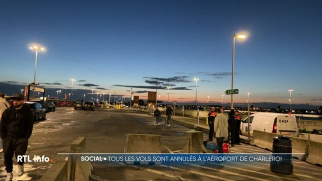 Des milliers de voyageurs piégés par la grève à Charleroi Airport