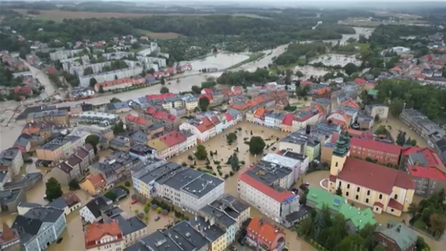 Tempête Boris: une ville polonaise est totalement sous les eaux
