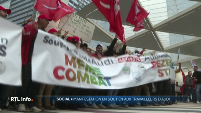 Manifestation nationale en soutien aux travailleurs d'Audi Brussels
