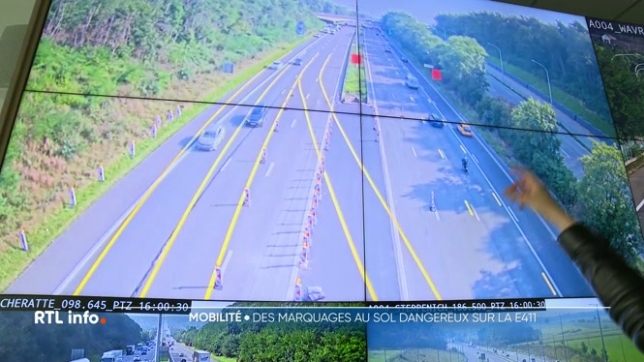De nouveaux marquages sur l'E411 ont semé la confusion à Wavre