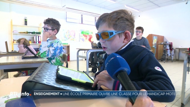 Céroux-Mousty: une école accueille des enfants handicapés moteurs