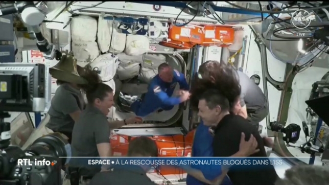 Le vaisseau de SpaceX s'est amarré à l'ISS pour secourir les 2 astronautes