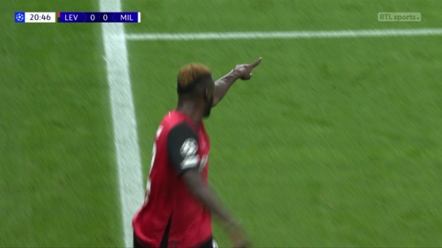 Bayer Leverkusen-AC Milan: le résumé de la rencontre (1-0)