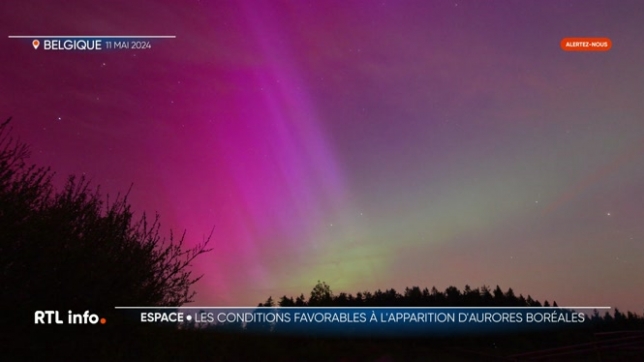 Des aurores boréales vont illuminer le ciel belge la nuit prochaine