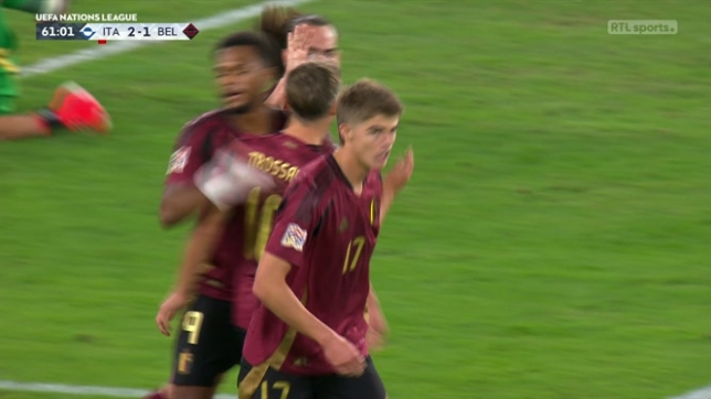 Italie-Belgique: Leandro Trossard fait 2-2