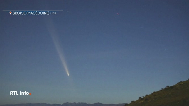 La comète dite du siècle a illuminé le ciel de la Macédoine du Nord hier