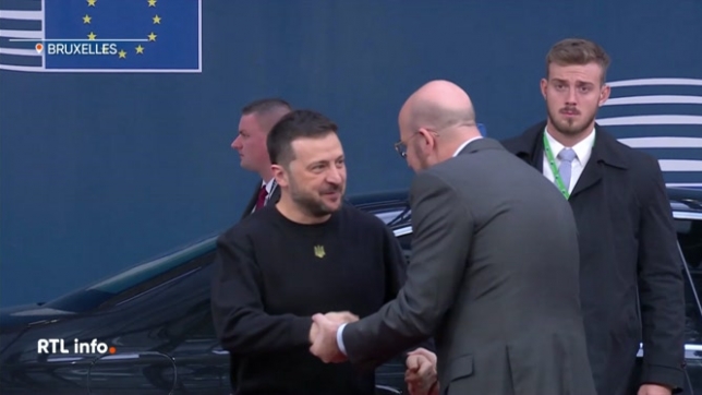 Volodymyr Zelensky est arrivé à Bruxelles ce midi