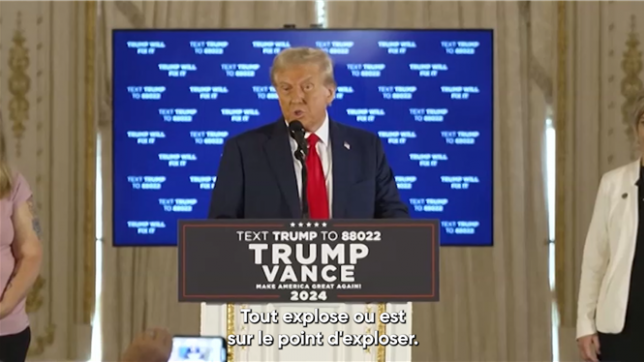 Kamala a oblitéré nos frontières: Donald Trump remet une couche contre son adversaire lors d'un point presse