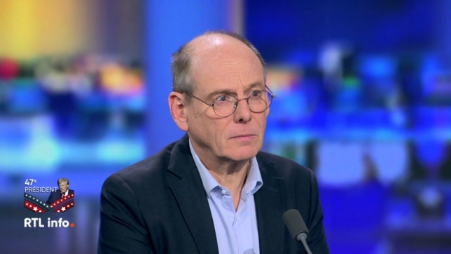 En plateau, Serge Jaumain, professeur d'Histoire contemporaine à l'ULB et spécialiste des Etats-Unis, évoque les possibles conséquences de l'élection de Donald Trump sur la politique internationale, et notamment la gestion des conflits.