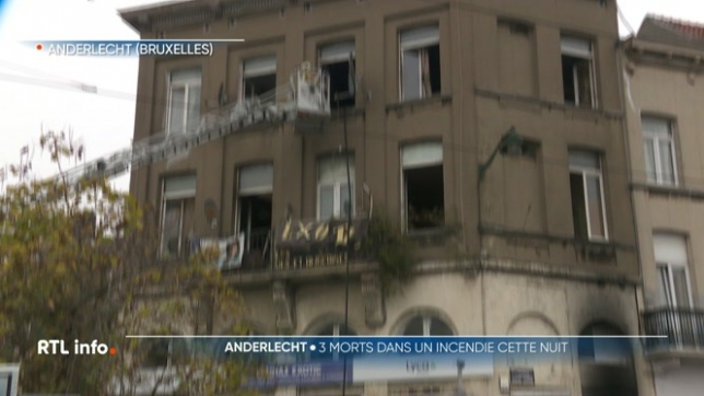 Un incendie a détruit un immeuble à appartements, la nuit dernière à Anderlecht. Les dégâts sont très importants. 3 personnes sont décédées, et plusieurs ont été blessées.