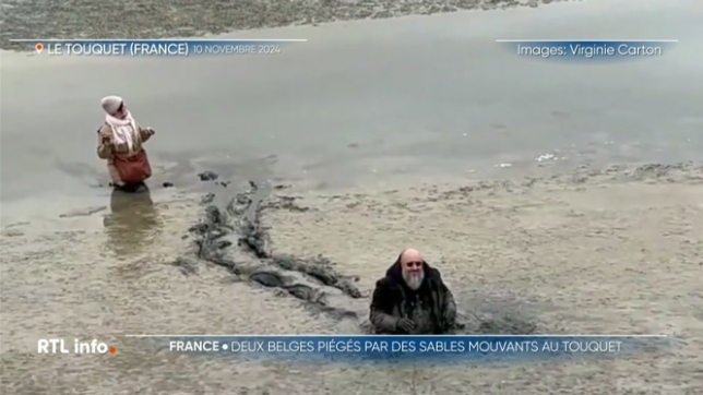 2 Belges enlisés dans des sables mouvant sur la plage du Touquet