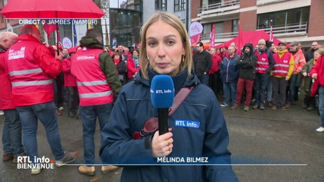 En direct, Melinda Bilmez explique que les agents de la fonction publique sont inquiets des mesures prises par le nouveau gouvernement wallon.