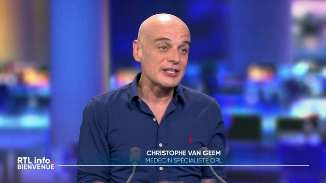 Invité du RTL info Bienvenue, Christophe Van Geem, médecin ORL, évoque le ronflement, ses facteurs de risque et les traitements possibles.