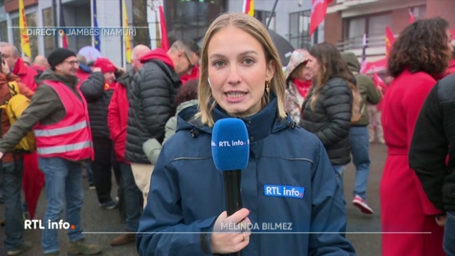 En direct, Melinda Bilmez explique que les agents de la fonction publique sont inquiets de la réforme proposée par le nouveau gouvernement wallon, notamment la suppression du statut de fonctionnaire.