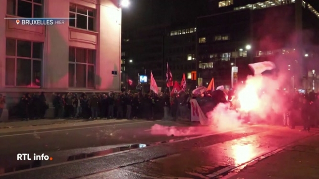 Bruxelles: des incidents ont eu lieu en marge de la visite de Jordan Bardella