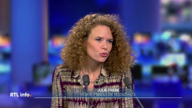 Invitée du RTLinfo 19h., Julie Frère, porte-parole de Test Achats, évoque le prix des télécoms, qui augmente d'année en année.