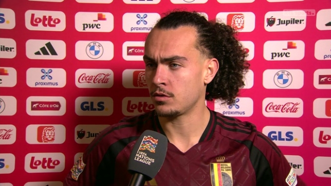 Arthur Theate n'a pas caché sa déception après la défaite de la Belgique face à l'Italie en Ligue des Nations.