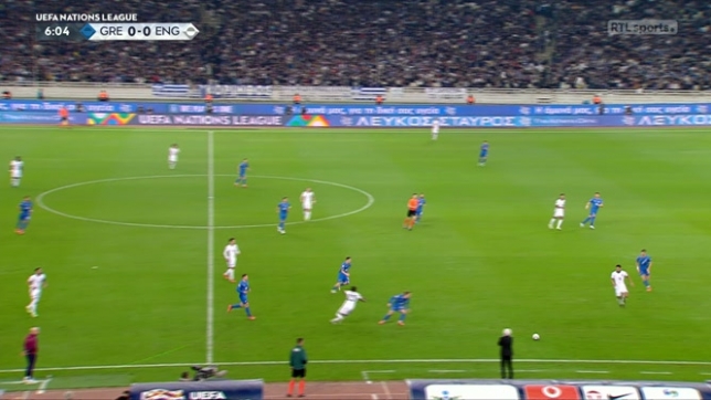 Grâce à sa victoire 0-3 sur la Grèce au stade olympique d'Athènes jeudi soir, l'Angleterre compte désormais le même total de points (12) que les Hellènes dans le groupe B2 de la Ligue des Nations.