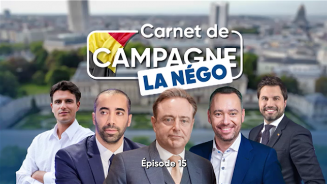Carnet de campagne, la négo, épisode 15. L’Arizona semble enfin sur les rails du succès. A Bruxelles aussi, les choses semblent se débloquer en vue de la formation d’un gouvernement. Et puis, les majorités formées avec le PS et le PTB mettent Georges-Louis Bouchez dans une colère…bleue.