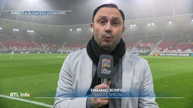 Les Diables rouges disputent leur dernier match de ligue des nations. Ils se déplacent en Hongrie où ils affronteront Israël dans près d'une heure. Emiliano Bonfigli est en direct de Budapest.