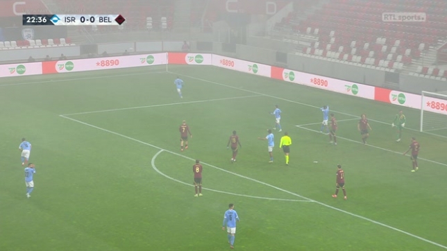 Israël-Belgique: le poteau des Israéliens