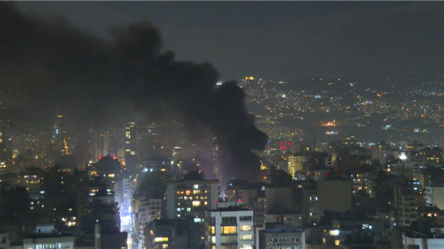 Une frappe israélienne  a visé le quartier central et commerçant de Mar Elias à Beyrouth. Le ministère libanais de la santé indique qu'une personne a été tuée et neuf autres blessées dans cette attaque.