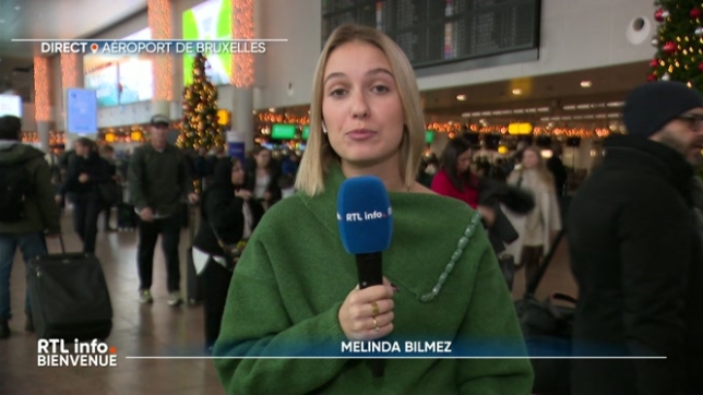 En direct de Brussels Airport, Melinda Bilmez fait le point sur l'impact des chutes de neige sur le trafic aérien dans les aéroports de Bruxelles et de Charleroi.