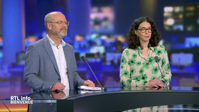 Stefan Joris, président de l’Association Muco et Laura Delhez, maman d'Enora, souffrant de mucoviscidose, parlent de cette maladie ce midi.